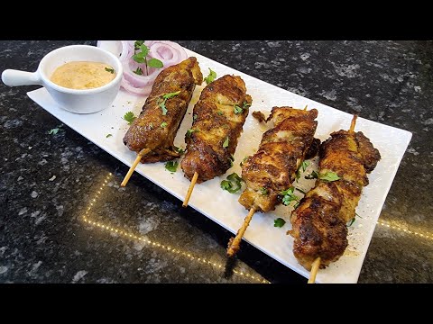 Creamy Pepper Chicken Sticks Recipe - Super quick Starter Recipe - Bengali Home Kitchen