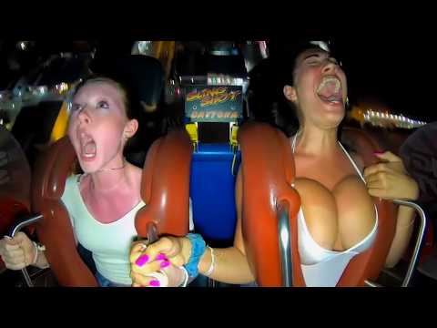 PEOPLE GO ON AN AMUSEMENT RIDE AND INSTANTLY REGRET IT