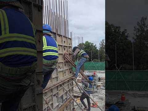 Ties formwork installation #shorts #construction #building #civilengineering