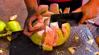 Amazing Pink Coconut Cutting Skill in Cambodia - Fruits Cutting Skill