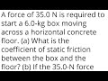 Forces and Friction Concepts