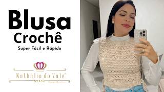 Blusa de Crochê Sobreposição | Colete de Crochê | Cropped de Crochê