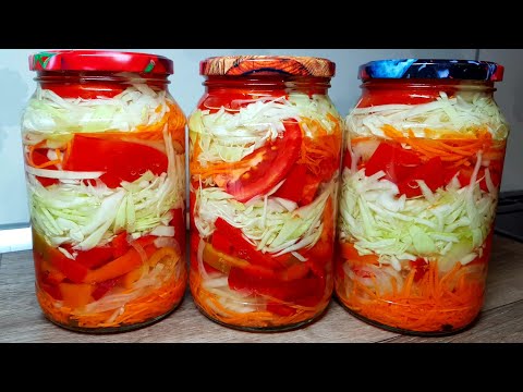 Всю Зиму будете Жалеть если не Приготовите!!!ЛЕНИВЫЙ САЛАТ НА ЗИМУ!!!! ГОТОВЬТЕ СРАЗУ ТРИ ПОРЦИИ!!!