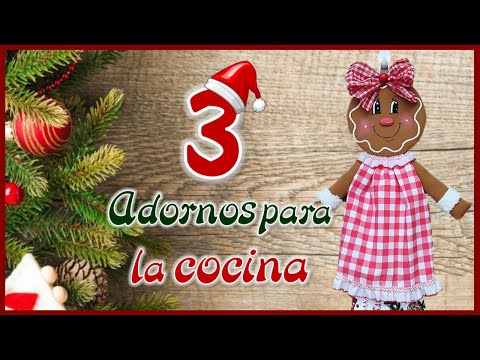 3 IDEAS ÚTILES PARA DECORAR LA COCINA EN ESTA NAVIDAD - Christmas crafts for the kitchen - DIY