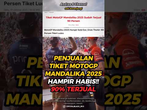 90% Tiket Terjual! MotoGP Mandalika 2025 Bakal Penuh Penonton?! #shorts #motogp