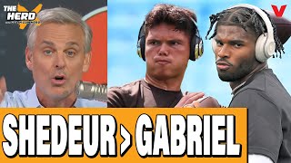 Why Colin Cowherd is picking Shedeur Sanders over Dillon Gabriel for Cleveland Browns | THE HERD NFL