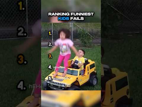 Ranking Top 5 Funniest KIDS Fails 😂👶🏽 #shorts #funny