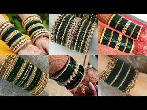 Green Bangle Design | Green Chudiyan Design | Green Color Bangles Set Design | Bangle Set Collection