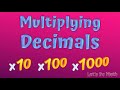 Confidently Multiplying Decimals by Powers of Ten