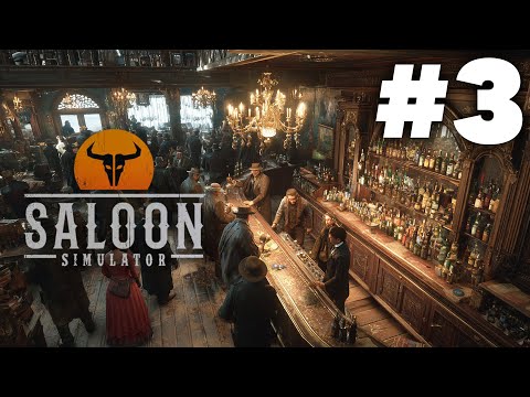 Saloon Simulator Gameplay Walkthrough Part 3 - RUSH HOUR & GOLD