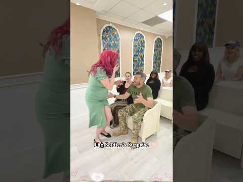 💕Soldier coming home,this is the best gift for family#fouryou #fyp #surprie #soldier #reunion