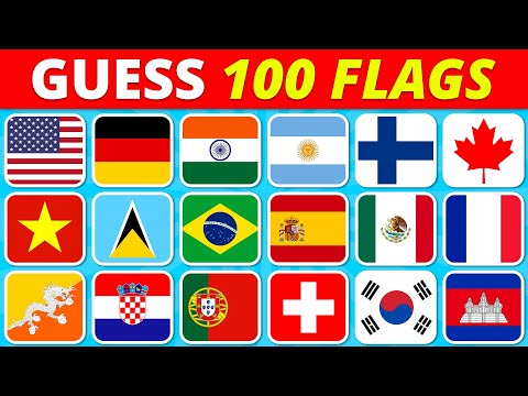 🌎 Guess The 100 Flags in 1 Second | Flag Quiz 🚩