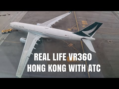 VR360 at Hong Kong Airport with ATC - Use Phone app to move around or click mouse on PC