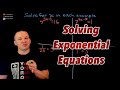 Solving Exponential Equations with Like Bases