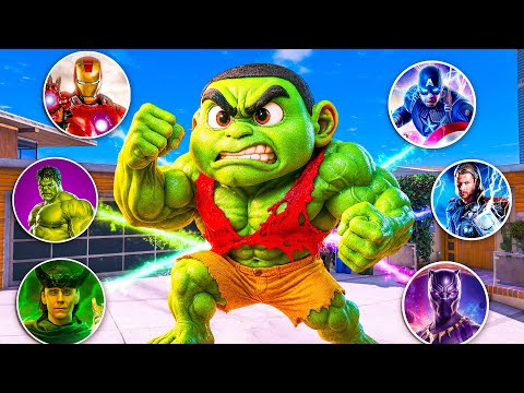 Shinchan Unlocks Every AVENGERS Power and Transfrom Into Hulk in Gta 5
