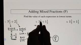 Adding mixed fractions | how to add mixed fractions | Ayushi teacher