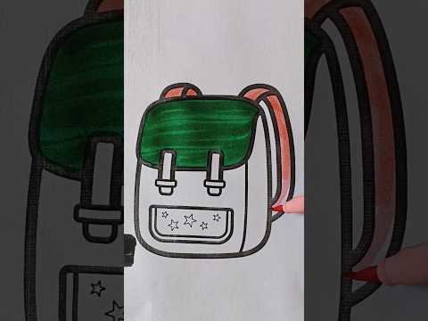 Easy School 🎒 Drawing for Kids #kidsvideo #ytshorts