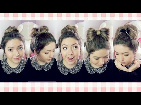 5 PEINADOS FACILÍCIMOS CON CHONGOS/MOÑOS ♡ Ekaty
