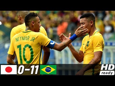 Japan vs Brazil 0:11 - All Goals & Extended Highlights Melhores Momentos (Last 3 Matches) HD