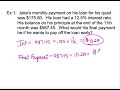 Loan Repayment and Interest Calculations