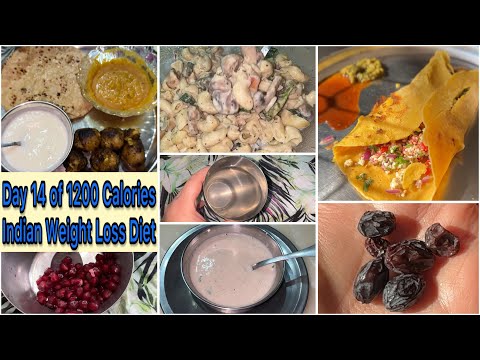 Day 14 of 1200 Calories Weight Loss Diet | What I eat in a day to lose weight | Indian Veg Diet