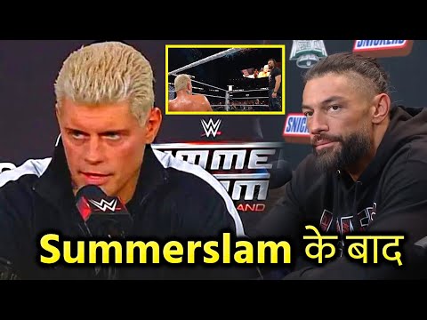 What Happened AFTER Roman reigns Returns at WWE Summerslam 2024, Cody Rhodes Challenges roman reigns