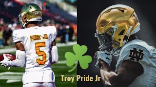 Troy Pride Jr. CB #5 || Notre Dame➡️Future NFL Star ☘️👀