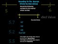 Rounding to the Nearest Whole Number