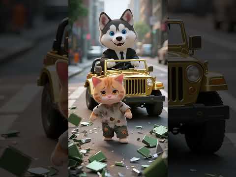 Shocking! The poor kitten has the Transformer ! #shorts #cat #ai #story #kitten