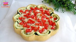 5 Dakikada tükendi😍 Bu KABAKLI PİZZAYI Çocuklar çok sevdi😋Tadına Doyamayacağınız Lezzetli Bir Yemek❗