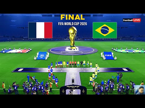 France vs Brazil - FINAL - FIFA World Cup 2026 | Mbappe vs Vinicius | Full Match | eFootball PES