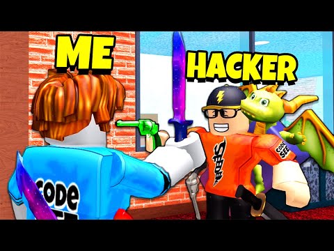 Playing a HACKER for MY ACCOUNT back.. (Roblox Murder Mystery 2)