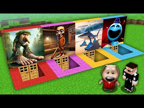 CRAZY BASEMENTS with TRALALERO TRALALA ｜ BR BR PATAPIM ｜ Tung Tung Tung Sahur ｜ Doey Minecraft