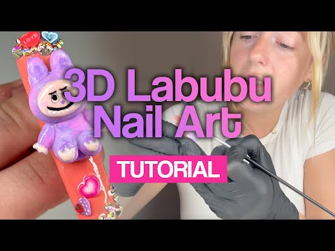 3D Labubu Nail Art Tutorial