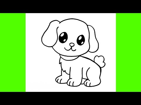 Kolay Köpek Çizimi, Kolay Yoldan Adım Adım Sevimli Köpek Resmi Nasıl Çizilir, Kolay Resim Çizimleri