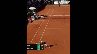 Kei Nishikori (錦織 圭) art of defending