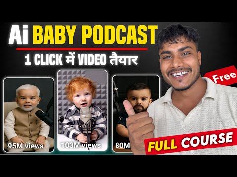 Ai Baby Podcast video kaise banaye Free | Baby Podcast | Ai Baby video Generator | Ai video