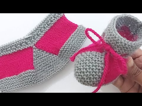 Knitting Baby Shoes , Socks , Booties