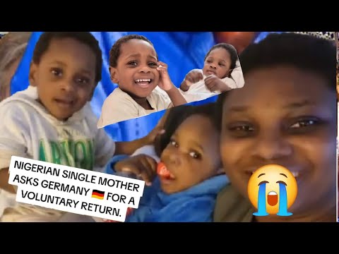 NIGERIA LADY IN GERMANY DEPORT BACK HOME WITH HER 2 KIDS 2YRS & 3YRS OLD BABIES MUST WATCH VIDEO