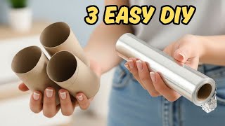 I Create It from Aluminum Foil and Toilet Paper Rolls! 3 Amazing DIY Ideas ♻️ Easy Handmade Crafts