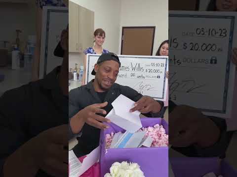 Janitor recieves a life changing  gift from the school!