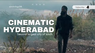 Cinematic shot of city Hyderabad