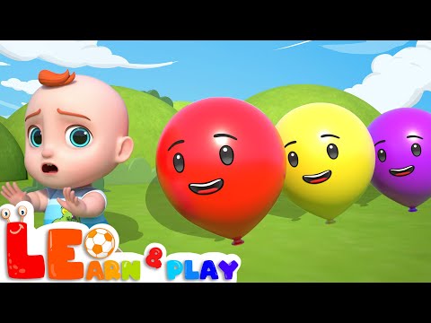 Leo plays hide and seek with balloons | Kids learning videos | Learn & Play with Leo