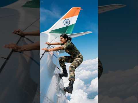 Indian Women Soldier Save all the passengers in plane #ai #army #shorts