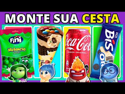 Monte sua CESTA de DOCES Divertida Mente 🍧🍫🍭 | Escolha os Doces e Monte sua Cesta | #quiz #buuquiz