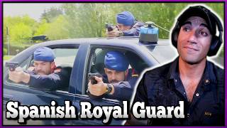 US Marine reacts to the Spanish Royal Guard!