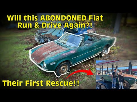 ABANDONED Fiat 124 Sport Spider Rescue! Will it RUN & DRIVE After Years Sitting?!