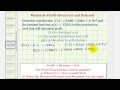 Maximizing Profit in Production