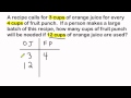 Solving Ratio Word Problems with Ratio Tables