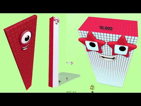 Ultimate Tall Numberblocks Crash Test Party Collection 1hr